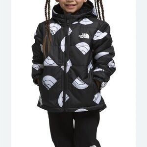 The North Face Toddler' Reversible Mount Chimbo Insulated Hoodie Jacket sz4 EUC